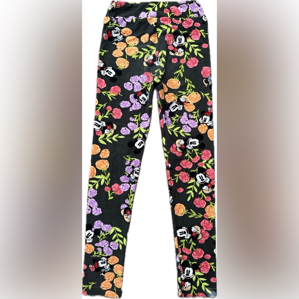 Lularoe Minnie and Mickey Floral Leggings - Picture 3 of 5